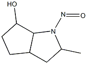 Cyclopenta[b]pyrrol-6-ol, octahydro-2-methyl-1-nitroso- (6CI) Struktur