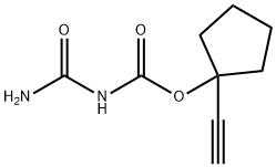 Cyclopentanol, 1-ethynyl-, allophanate (6CI) Struktur