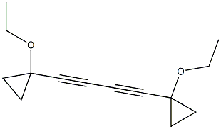 Cyclopropane, 1,1-(1,3-butadiyne-1,4-diyl)bis[2-ethoxy-, [1alpha(1S*,2R*),2ba]- (9CI) Struktur