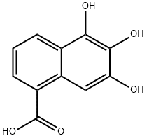 1-Naphthoic acid, 5,6,7-trihydroxy- (5CI) Struktur