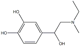 Adrenaline, N-ethyl- (5CI) Struktur