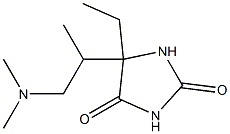 Hydantoin, 5-(2-dimethylamino-1-methylethyl)-5-ethyl- (5CI) Struktur