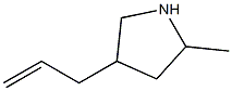 Pyrrolidine, 4-allyl-2-methyl- (4CI) Struktur