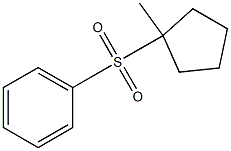 Sulfone, 1-methylcyclopentyl phenyl (5CI) Struktur