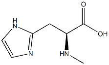 1H-Imidazole-2-propanoic  acid,  -alpha--(methylamino)-,  (-alpha-S)-  (9CI) Struktur