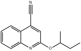 Cinchoninonitrile,  2-sec-butoxy-  (4CI) Struktur