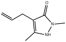 3-Pyrazolin-5-one,  4-allyl-1,3-dimethyl-  (5CI) Struktur