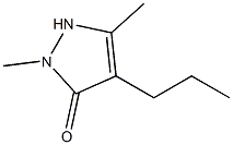 3-Pyrazolin-5-one,  1,3-dimethyl-4-propyl-  (5CI) Struktur