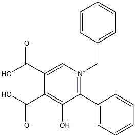 Pyridinium,  1-benzyl-4,5-dicarboxy-3-hydroxy-2-phenyl-  (5CI) Struktur