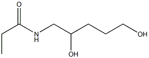 Propionamide,  N-(2,5-dihydroxypentyl)-  (5CI) Struktur