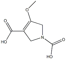 3-Pyrroline-1,3-dicarboxylic  acid,  4-methoxy-  (6CI) Struktur