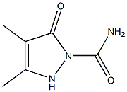 3-Pyrazoline-1-carboxamide,  3,4-dimethyl-5-oxo-  (5CI) Struktur