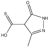 2-Pyrazoline-4-carbothioic  acid,  3-methyl-5-oxo-  (6CI) Struktur