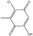 p-Toluquinone,  3-chloro-6-hydroxy-  (1CI) Struktur