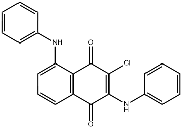 1,4-Naphthoquinone,  2,5-dianilino-3-chloro-  (2CI) Struktur