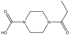 1-Piperazinecarboxylic  acid,  4-propionyl-  (5CI) Struktur