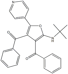 Methanone,  [2-[(1,1-dimethylethyl)amino]-5-(4-pyridinyl)-3,4-furandiyl]bis[phenyl-  (9CI) Struktur