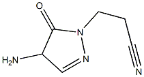 2-Pyrazoline-1-propionitrile,  4-amino-5-oxo-  (6CI) Struktur