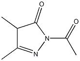 2-Pyrazolin-5-one,  1-acetyl-3,4-dimethyl-  (6CI) Struktur