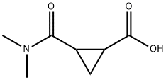 Cyclopropanecarboxylic acid, 2-dimethylcarbamoyl- (6CI) Struktur