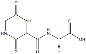 Alanine,  N-(3,6-dioxo-2-piperazinylcarbonyl)-  (6CI) Struktur