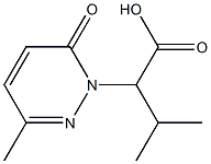 1(6H)-Pyridazineacetic  acid,  -alpha--isopropyl-3-methyl-6-oxo-  (6CI) Struktur