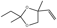 1,3-Dioxolane,  2-ethyl-2,4-dimethyl-4-vinyl-  (6CI) Struktur