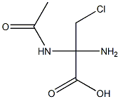 Propionic  acid,  2-acetamido-2-amino-3-chloro-  (6CI) Struktur