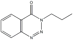 3-propyl-1,2,3-benzotriazin-4(3H)-one Struktur