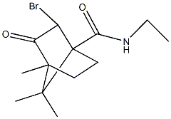 2-bromo-N-ethyl-4,7,7-trimethyl-3-oxobicyclo[2.2.1]heptane-1-carboxamide Struktur