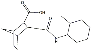 3-{[(2-methylcyclohexyl)amino]carbonyl}bicyclo[2.2.1]heptane-2-carboxylic acid Struktur