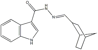 N'-(bicyclo[2.2.1]hept-2-ylmethylene)-1H-indole-3-carbohydrazide Struktur