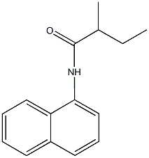 2-methyl-N-(1-naphthyl)butanamide Struktur