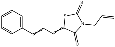 3-allyl-5-(3-phenyl-2-propenylidene)-2-thioxo-1,3-thiazolidin-4-one Struktur