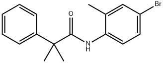 N-(4-bromo-2-methylphenyl)-2-methyl-2-phenylpropanamide Struktur