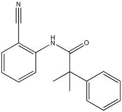 N-(2-cyanophenyl)-2-methyl-2-phenylpropanamide Struktur