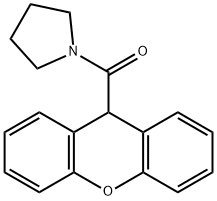 1-(9H-xanthen-9-ylcarbonyl)pyrrolidine Struktur