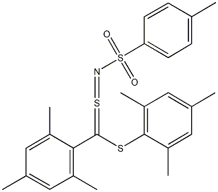 N-{[mesityl(mesitylsulfanyl)methylene]-lambda~4~-sulfanylidene}-4-methylbenzenesulfonamide Struktur