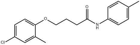 4-(4-chloro-2-methylphenoxy)-N-(4-methylphenyl)butanamide Struktur