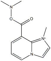 8-{[(dimethylamino)oxy]carbonyl}-1-methylimidazo[1,2-a]pyridin-1-ium Struktur