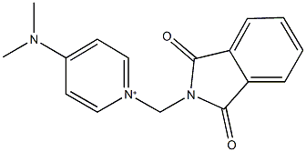 4-(dimethylamino)-1-[(1,3-dioxo-1,3-dihydro-2H-isoindol-2-yl)methyl]pyridinium Struktur