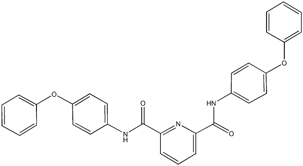 N~2~,N~6~-bis(4-phenoxyphenyl)-2,6-pyridinedicarboxamide Struktur