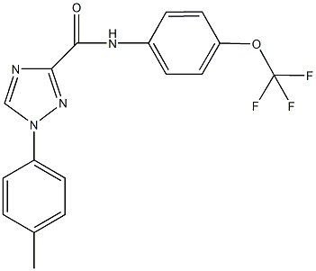 1-(4-methylphenyl)-N-[4-(trifluoromethoxy)phenyl]-1H-1,2,4-triazole-3-carboxamide Struktur