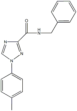 N-benzyl-1-(4-methylphenyl)-1H-1,2,4-triazole-3-carboxamide Struktur