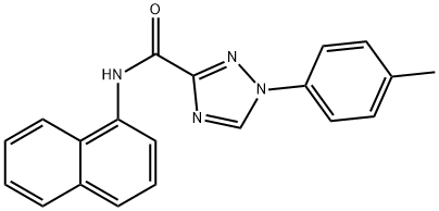 1-(4-methylphenyl)-N-(1-naphthyl)-1H-1,2,4-triazole-3-carboxamide Struktur