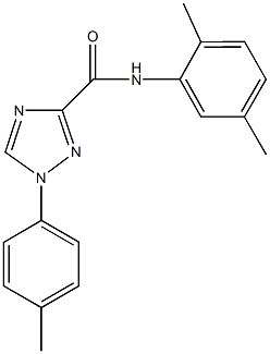 N-(2,5-dimethylphenyl)-1-(4-methylphenyl)-1H-1,2,4-triazole-3-carboxamide Struktur