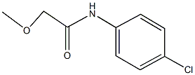 N-(4-chlorophenyl)-2-methoxyacetamide Struktur