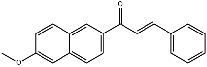 1-(6-methoxy-2-naphthyl)-3-phenyl-2-propen-1-one Struktur