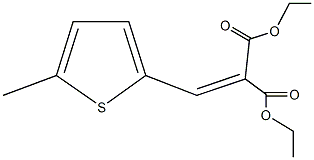 diethyl 2-[(5-methyl-2-thienyl)methylene]malonate Struktur