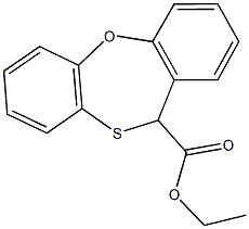 ethyl 11H-dibenzo[b,f][1,4]oxathiepine-11-carboxylate Struktur